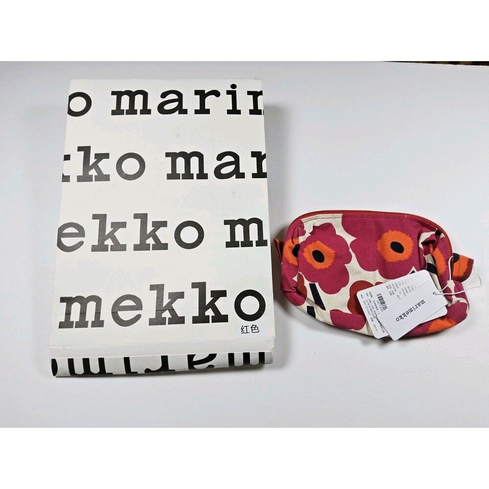 Marimekko Tiise Mini Unikko Small Cosmetic Bag Floral Japan